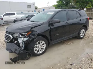 2020 Chevrolet Equinox LS z VIN 2GNAXHEV9L6232067, wystawiony jako Copart lot #59607985 z przebiegiem 66 101 mil mil oraz Szkoda całkowita • Salvage title. Historia ofert i sprzedaży dostępna na DreamBid. Obrazek 1.