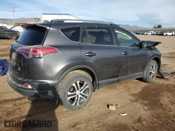 2017 Toyota RAV4 LE with VIN JTMBFREVXHJ145374, listed as a Copart auction lot 49806855 with 0 mi miles and Salvage Title. Bid and sale history available at carsss.com. Image 3.