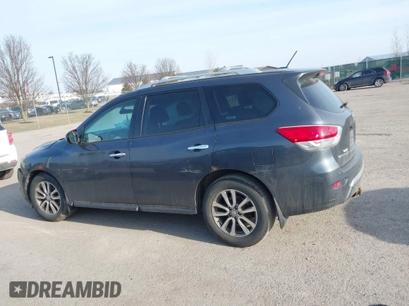 2013 Nissan Pathfinder SV with VIN 5N1AR2MM5DC650199, listed as a IAAI auction lot 41758539 with 172,568 mi miles. Bid and sale history available at carsss.com. Image 14.