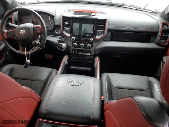 2019 Ram 1500 Rebel with VIN 1C6SRFET5KN740001, listed as a Copart auction lot 46055725 with 81,974 mi miles and Salvage Title. Bid and sale history available at carsss.com. Image 8.
