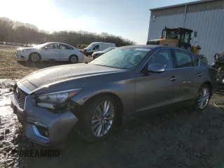 2023 Infiniti Q50 Luxe with VIN JN1EV7BR1PM543228, listed as a Copart auction lot 42977275 with 24,915 mi miles and Salvage title. Bid and sale history available at DreamBid. Image 1.