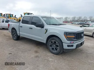 2024 Ford F-150 STX with VIN 1FTEW2KP3RFA29075, listed as a IAAI auction lot 41724330 with Not Provided miles and . Bid and sale history available at carsss.com. Image 1.