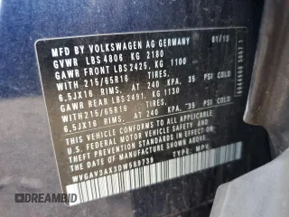 2013 Volkswagen Tiguan S with VIN WVGAV3AX3DW589739, listed as a Copart auction lot 64884645 with 101,760 mi miles and Clean title. Bid and sale history available at DreamBid. Image 12.