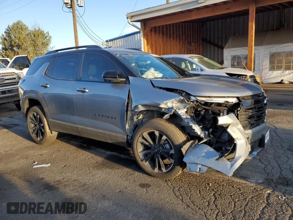 2025 Chevrolet Equinox AWD RS with VIN 3GNAXTEG2SL124579, listed as a Copart auction lot 47129755 with Not provided miles and Salvage title. Bid and sale history available at DreamBid. Image 4.