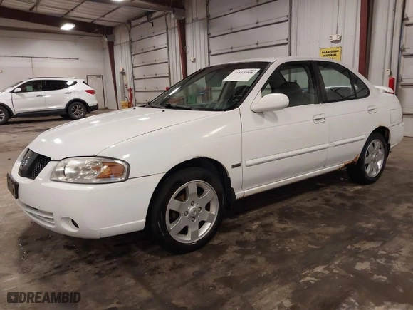 2006 Nissan Sentra 1.8 S with VIN 3N1CB51D76L545715, listed as a IAAI auction lot 41813908 with 160,848 mi miles. Bid and sale history available at carsss.com. Image 2.