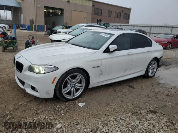 2016 BMW 5 Series 535i with VIN WBA5B1C59GG553564, listed as a Copart auction lot 81048354 with 94,959 mi miles and Salvage Title. Bid and sale history available at DreamBid. Image 1.