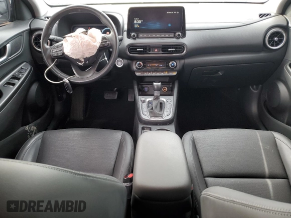 2023 Hyundai Kona Limited with VIN KM8K53A3XPU044395, listed as a Copart auction lot 48175665 with 16,971 mi miles and Salvage Title. Bid and sale history available at carsss.com. Image 8.