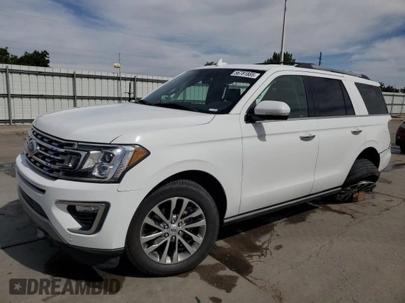 2018 Ford Expedition Limited with VIN 1FMJU2AT8JEA19134, listed as a Copart auction lot 56781885 with 78,070 mi miles and Salvage title. Bid and sale history available at DreamBid. Image 1.