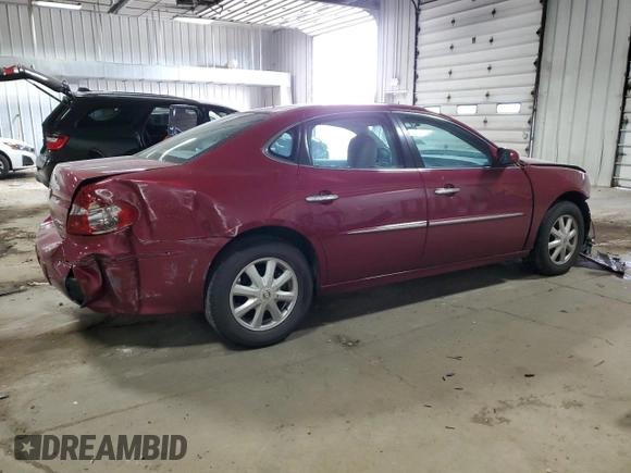 2005 Buick LaCrosse CXL z VIN 2G4WD532951321311, wystawiony jako Copart lot #57444585 z przebiegiem 165 396 mil mil oraz Nie do naprawy. Historia ofert i sprzedaży dostępna na DreamBid. Obrazek 3.