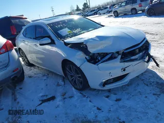 2019 Acura TLX w/Advance Pkg with VIN 19UUB3F89KA003858, listed as a IAAI auction lot 41271443 with 81,978 mi miles. Bid and sale history available at carsss.com. Image 1.