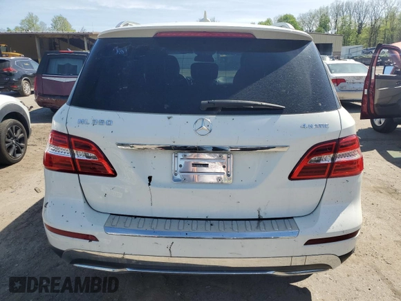 2012 Mercedes-Benz M 350 with VIN 4JGDA5HB1CA001038, listed as a Copart auction lot 55341585 with 144,744 mi miles and Clean Title. Bid and sale history available at DreamBid. Image 6.