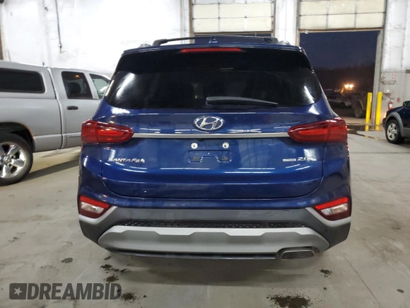 2020 Hyundai Santa Fe SEL with VIN 5NMS3CAA8LH279470, listed as a Copart auction lot 44563235 with 38,159 mi miles and Salvage Title. Bid and sale history available at carsss.com. Image 6.