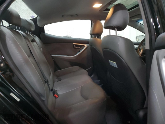 2013 Hyundai Elantra GLS z VIN KMHDH4AE7DU859883, wystawiony jako Copart lot #58296965 z przebiegiem 134 846 mil mil oraz Szkoda całkowita • Salvage title. Historia ofert i sprzedaży dostępna na DreamBid. Obrazek 10.