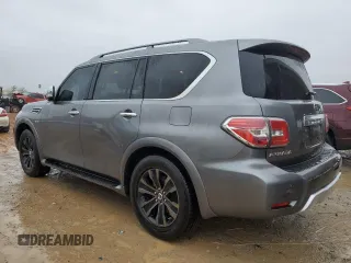 2017 Nissan Armada SL with VIN JN8AY2ND0H9002234, listed as a Copart auction lot 81496094 with 133,976 mi miles and Salvage Title. Bid and sale history available at carsss.com. Image 2.
