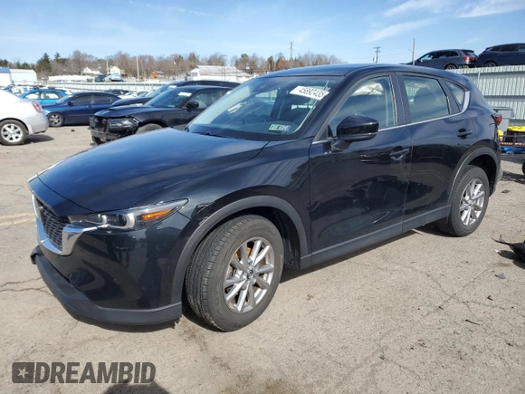 2023 Mazda CX-5 2.5 S with VIN JM3KFBAM8P0154932, listed as a Copart auction lot 45892435 with 48,749 mi miles and Salvage Title. Bid and sale history available at carsss.com. Image 1.