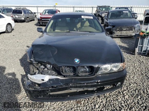 2002 BMW 5 Series 525i with VIN WBADT33462GF42495, listed as a Copart auction lot 48435855 with 132,876 mi miles and Salvage Title. Bid and sale history available at carsss.com. Image 5.