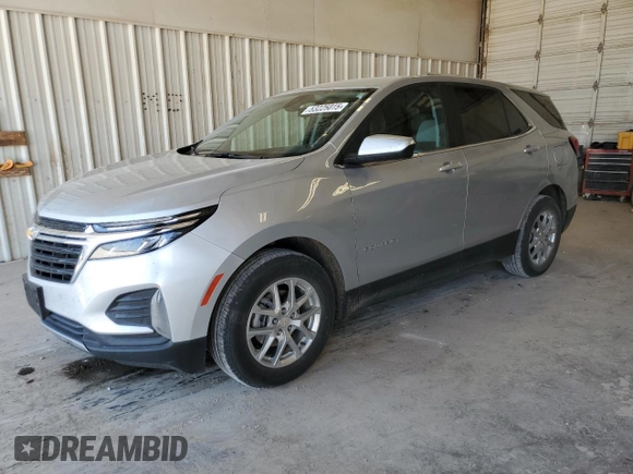 2022 Chevrolet Equinox LT z VIN 3GNAXJEV9NL178887, wystawiony jako Copart lot #53225015 z przebiegiem 34 743 mil mil oraz Czysty tytuł • Clean title. Historia ofert i sprzedaży dostępna na DreamBid. Obrazek 1.
