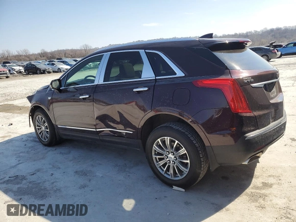 2017 Cadillac XT5 Luxury FWD with VIN 1GYKNBRS0HZ219259, listed as a Copart auction lot 47556415 with 50,946 mi miles and Salvage Title. Bid and sale history available at carsss.com. Image 2.
