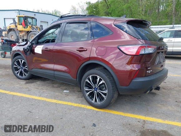 2021 Ford Escape SE Hybrid with VIN 1FMCU9BZ9MUA15592, listed as a IAAI auction lot 42261312 with 56,525 mi miles and . Bid and sale history available at DreamBid. Image 3.