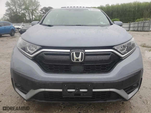 2022 Honda CR-V EX with VIN 2HKRW2H52NH625088, listed as a Copart auction lot 52106685 with 27,629 mi miles and Salvage Title. Bid and sale history available at carsss.com. Image 5.