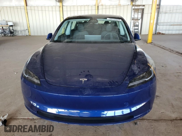 2025 Tesla Model 3 Long Range with VIN 5YJ3E1EA7SF880270, listed as a Copart auction lot 49733925 with 7,542 mi miles and Salvage Title. Bid and sale history available at DreamBid. Image 5.
