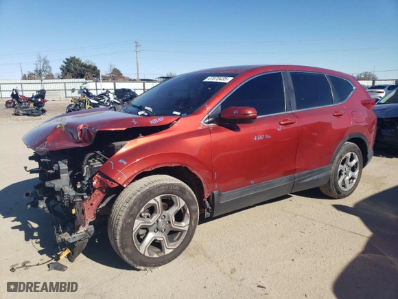 2018 Honda CR-V EX-L with VIN 2HKRW1H80JH502601, listed as a Copart auction lot 47070435 with 77,067 mi miles and Salvage Title. Bid and sale history available at carsss.com. Image 1.