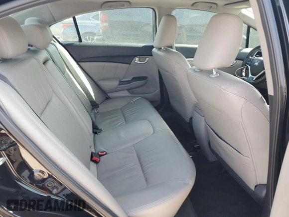 2015 Honda Civic EX-L with VIN 19XFB2F93FE094400, listed as a Copart auction lot 52739475 with 92,108 mi miles and Salvage Title. Bid and sale history available at carsss.com. Image 10.