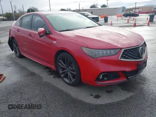 2019 Acura TLX w/A-Spec Pkg with VIN 19UUB1F60KA003573, listed as a IAAI auction lot 41578850 with 48,055 mi miles. Bid and sale history available at carsss.com. Image 1.