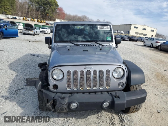 2014 Jeep Wrangler Unlimited Sport with VIN 1C4HJWDG6EL318799, listed as a Copart auction lot 46329325 with 90,111 mi miles and Salvage Title. Bid and sale history available at carsss.com. Image 5.