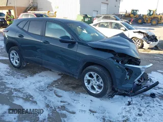2025 Chevrolet Trax LS with VIN KL77LFEP3SC102941, listed as a IAAI auction lot 41399835 with Not Provided miles and . Bid and sale history available at DreamBid. Image 1.