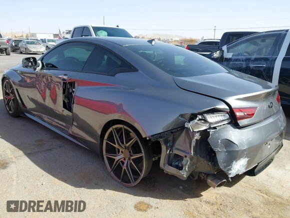 2018 Infiniti Q60 Luxe with VIN JN1EV7EK6JM341569, listed as a IAAI auction lot 41740997 with 126,711 mi miles and . Bid and sale history available at carsss.com. Image 3.