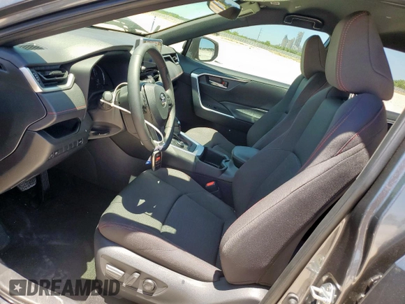 2025 Toyota RAV4 SE with VIN JTMCB3FV5SD244265, listed as a Copart auction lot 66194265 with 1,636 mi miles and Salvage title. Bid and sale history available at DreamBid. Image 7.