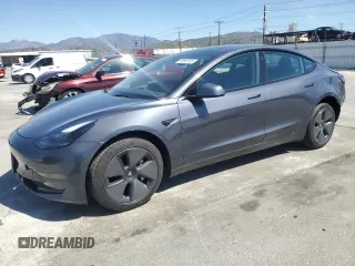 2023 Tesla Model 3 with VIN 5YJ3E1EA1PF661425, listed as a Copart auction lot 49899785 with Not Provided miles and Salvage Title. Bid and sale history available at DreamBid. Image 1.