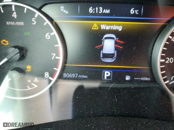 2018 Nissan Murano Platinum with VIN 5N1AZ2MH8JN107125, listed as a Copart auction lot 45966315 with 80,697 mi miles and Salvage Title. Bid and sale history available at carsss.com. Image 9.