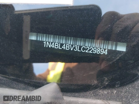 2020 Nissan Altima S z VIN 1N4BL4BV3LC229894, wystawiony jako IAAI lot #41036477 z przebiegiem 48 156 mil mil oraz . Historia ofert i sprzedaży dostępna na DreamBid. Obrazek 9.