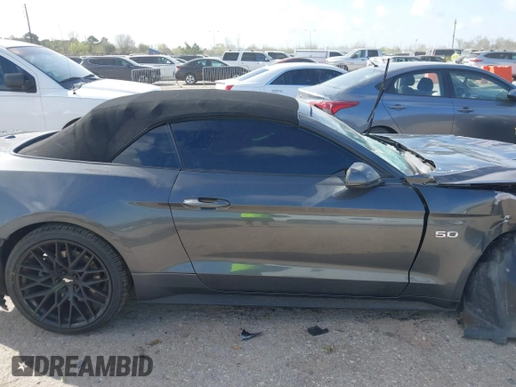 2019 Ford Mustang GT Premium with VIN 1FATP8FF1K5126270, listed as a IAAI auction lot 41778058 with Not Provided miles. Bid and sale history available at carsss.com. Image 12.