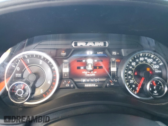 2022 Ram 2500 Big Horn with VIN 3C6UR5ML9NG144097, listed as a Copart auction lot 48206925 with 33,574 mi miles and Salvage title. Bid and sale history available at DreamBid. Image 9.