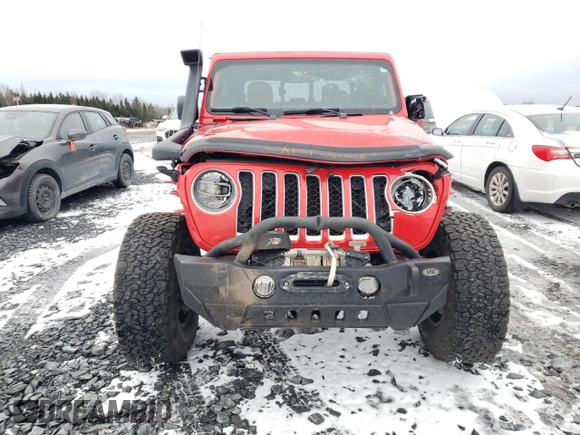 2020 Jeep Gladiator Overland with VIN 1C6HJTFG9LL152701, listed as a Copart auction lot 80737794 with 61,654 mi miles and Salvage title. Bid and sale history available at DreamBid. Image 5.