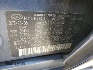 2006 Hyundai Santa Fe GLS with VIN KM8SC73D86U090048, listed as a Copart auction lot 77769074 with 112,122 mi miles and Salvage Title. Bid and sale history available at carsss.com. Image 15.