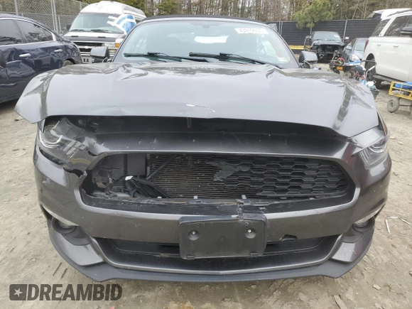 2017 Ford Mustang V6 with VIN 1FATP8EM5H5305551, listed as a Copart auction lot 43912635 with 62,271 mi miles and Salvage Title. Bid and sale history available at carsss.com. Image 5.