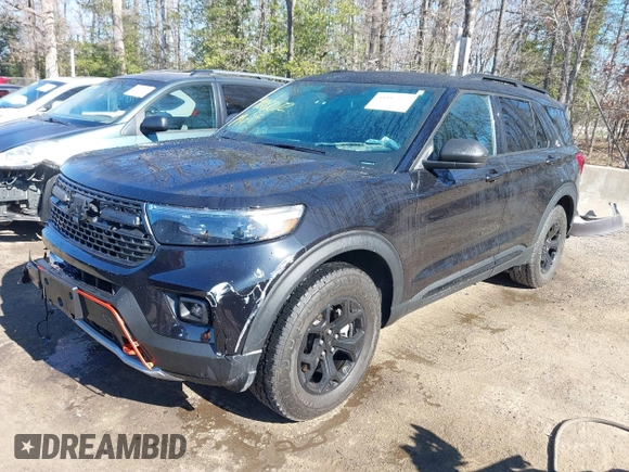 2022 Ford Explorer Timberline z VIN 1FMSK8JH4NGB90417, wystawiony jako IAAI lot #41887072 z przebiegiem 38 355 mil mil oraz . Historia ofert i sprzedaży dostępna na DreamBid. Obrazek 2.