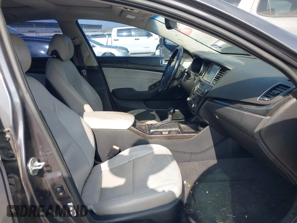 2015 Kia Cadenza Premium with VIN KNALN4D76F5195656, listed as a IAAI auction lot 41803974 with 107,734 mi miles. Bid and sale history available at carsss.com. Image 5.