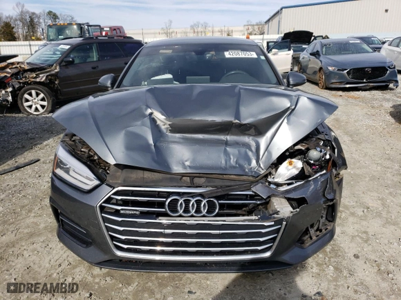 2018 Audi A5 Sportback Premium with VIN WAUANCF5XJA010957, listed as a Copart auction lot 42087053 with 94,293 mi miles. Bid and sale history available at carsss.com. Image 5.