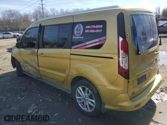 2015 Ford Transit Connect XLT with VIN NM0GS9F76F1195913, listed as a Copart auction lot 47430625 with 159,882 mi miles and Salvage title. Bid and sale history available at DreamBid. Image 2.