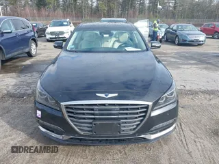 2018 Genesis G80 3.8L with VIN KMHGN4JE0JU246022, listed as a IAAI auction lot 41855219 with 106,277 mi miles. Bid and sale history available at carsss.com. Image 12.