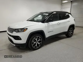 2025 Jeep Compass Limited with VIN 3C4NJDCNXST522819, listed as a Copart auction lot 63594025 with 17,856 mi miles and Clean title. Bid and sale history available at DreamBid. Image 1.