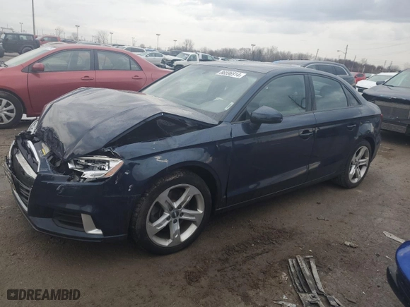 2018 Audi A3 Sedan Premium with VIN WAUB8GFF9J1045209, listed as a Copart auction lot 86596914 with NaN miles and Clean Title. Bid and sale history available at carsss.com. Image 1.