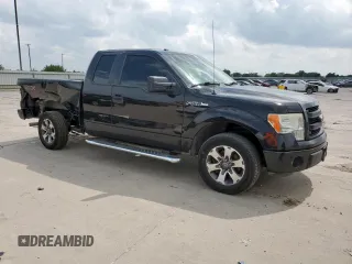 2014 Ford F-150 XL with VIN 1FTFX1CF0EFC92250, listed as a Copart auction lot 58959555 with 157,279 mi miles and Salvage title. Bid and sale history available at DreamBid. Image 4.
