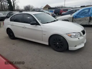 2007 BMW 3 Series 328xi with VIN WBAVC935X7KX53295, listed as a Copart auction lot 45851625 with 184,765 mi miles and Salvage Title. Bid and sale history available at carsss.com. Image 4.