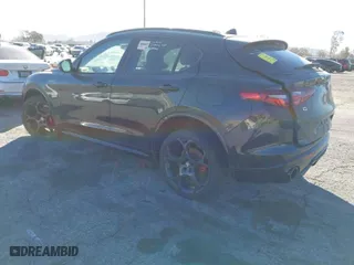 2022 Alfa Romeo Stelvio Ti with VIN ZASPAKBN5N7D24275, listed as a IAAI auction lot 41360975 with 24,668 mi miles. Bid and sale history available at carsss.com. Image 3.